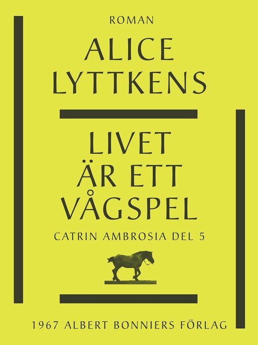 Titeldetaljer för Livet är ett vågspel av Alice Lyttkens - Tillgänglig